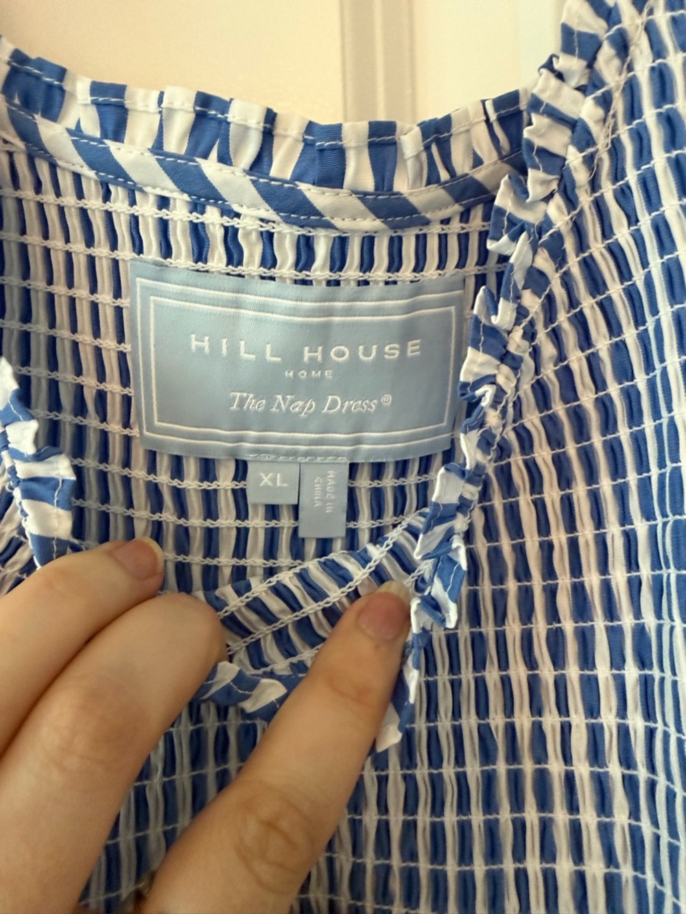 Hill House Louisa Nap Dress in Blueberry Stripe - Picture 4 of 5